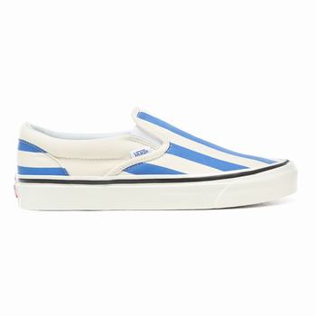 Férfi Vans Anaheim Factory Classic Slip-On 98 DX Tornacipő VA3597206 Fehér/Kék/Csíkok